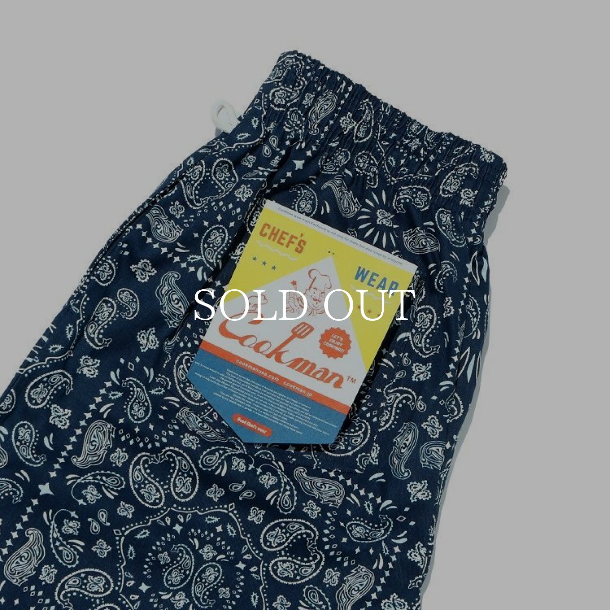 画像4: COOKMAN  Chef Pants Paisley BIG SIZE (Navy) (4)