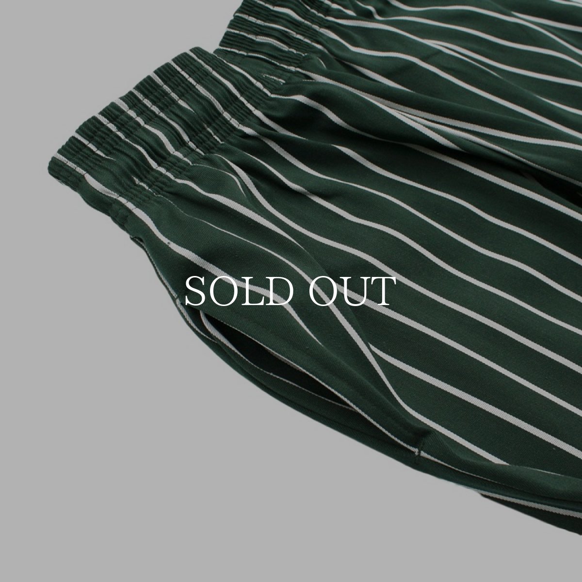 画像9: COOKMAN  Chef Pants Stripe BIG SIZE (Dark Green) (9)