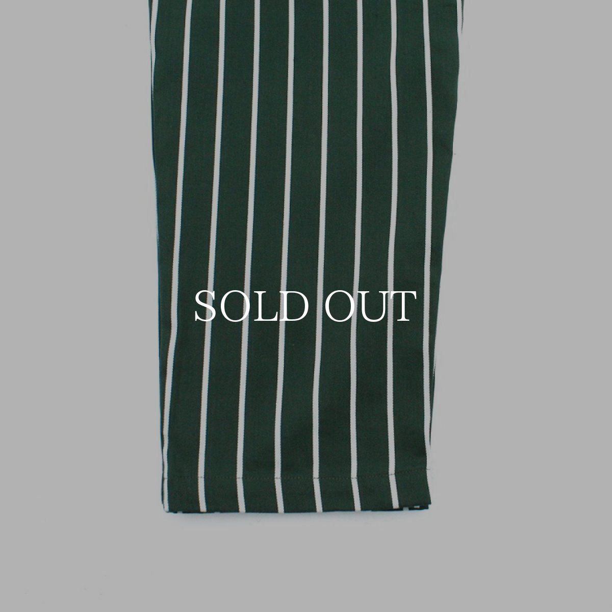 画像3: COOKMAN  Chef Pants Stripe BIG SIZE (Dark Green) (3)