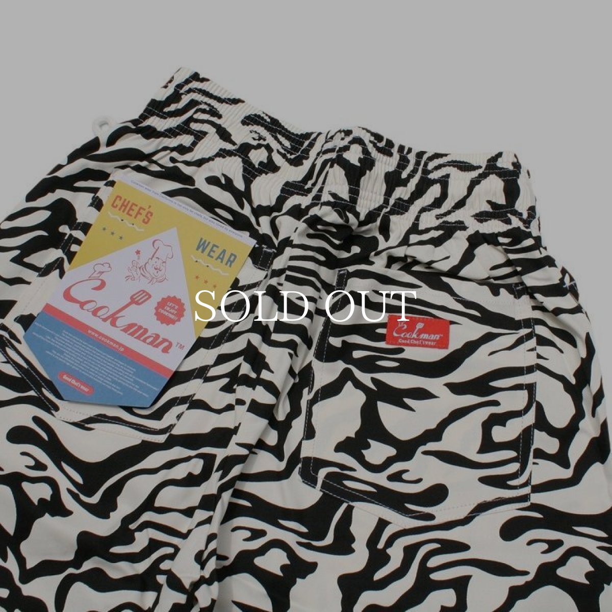 画像5: COOKMAN  Chef Pants Zebra BIG SIZE (White) (5)