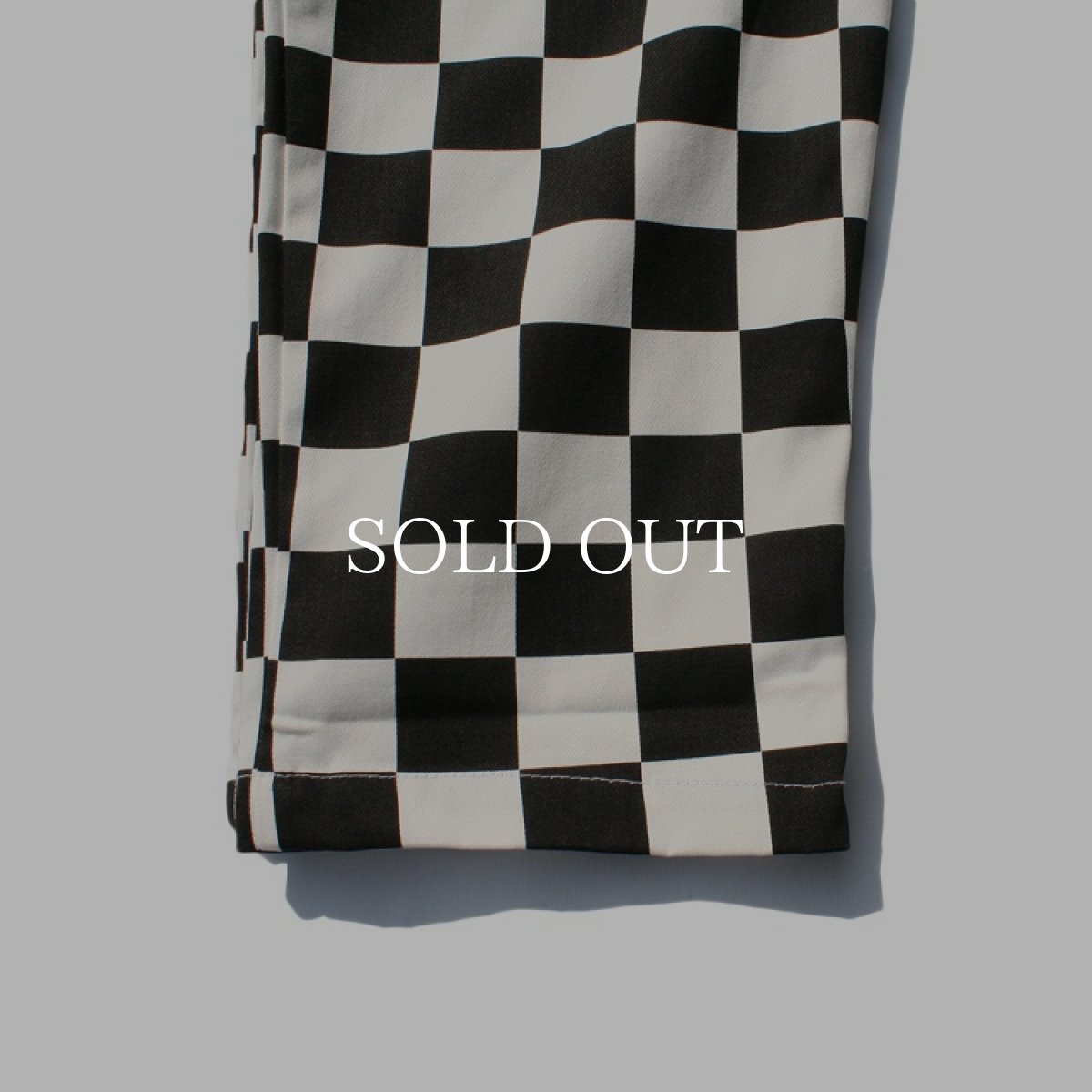 画像3: COOKMAN  Chef Pants Checker BIG SIZE (Black) (3)