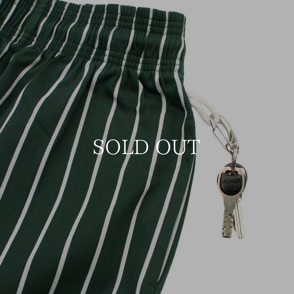 画像8: COOKMAN  Chef Pants Stripe BIG SIZE (Dark Green) (8)