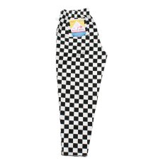 画像2: COOKMAN  Chef Pants Checker BIG SIZE (Black) (2)