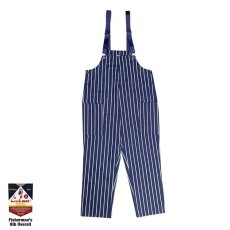 画像2: COOKMAN  Fisherman's Bib Overall Stripe (Navy) (2)