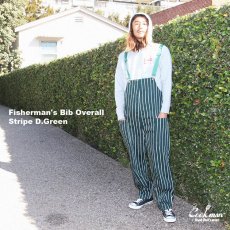 画像10: COOKMAN  Fisherman's Bib Overall Stripe (Dark Green) (10)