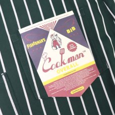 画像6: COOKMAN  Fisherman's Bib Overall Stripe (Dark Green) (6)