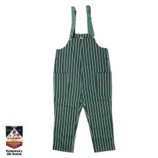 画像2: COOKMAN  Fisherman's Bib Overall Stripe (Dark Green) (2)