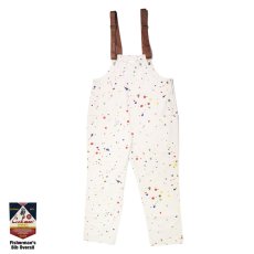 画像1: COOKMAN  Fisherman's Bib Overall Sauce Splash (Beige) (1)