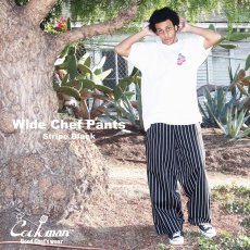 画像11: COOKMAN  Wide Chef Pants Stripe (Black) (11)