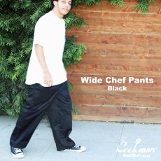 画像10: COOKMAN  Wide Chef Pants (Black) (10)