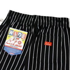 画像9: COOKMAN  Wide Chef Pants Stripe (Black) (9)