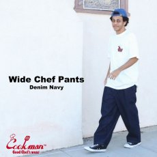 画像12: COOKMAN  Wide Chef Pants Denim (Navy) (12)
