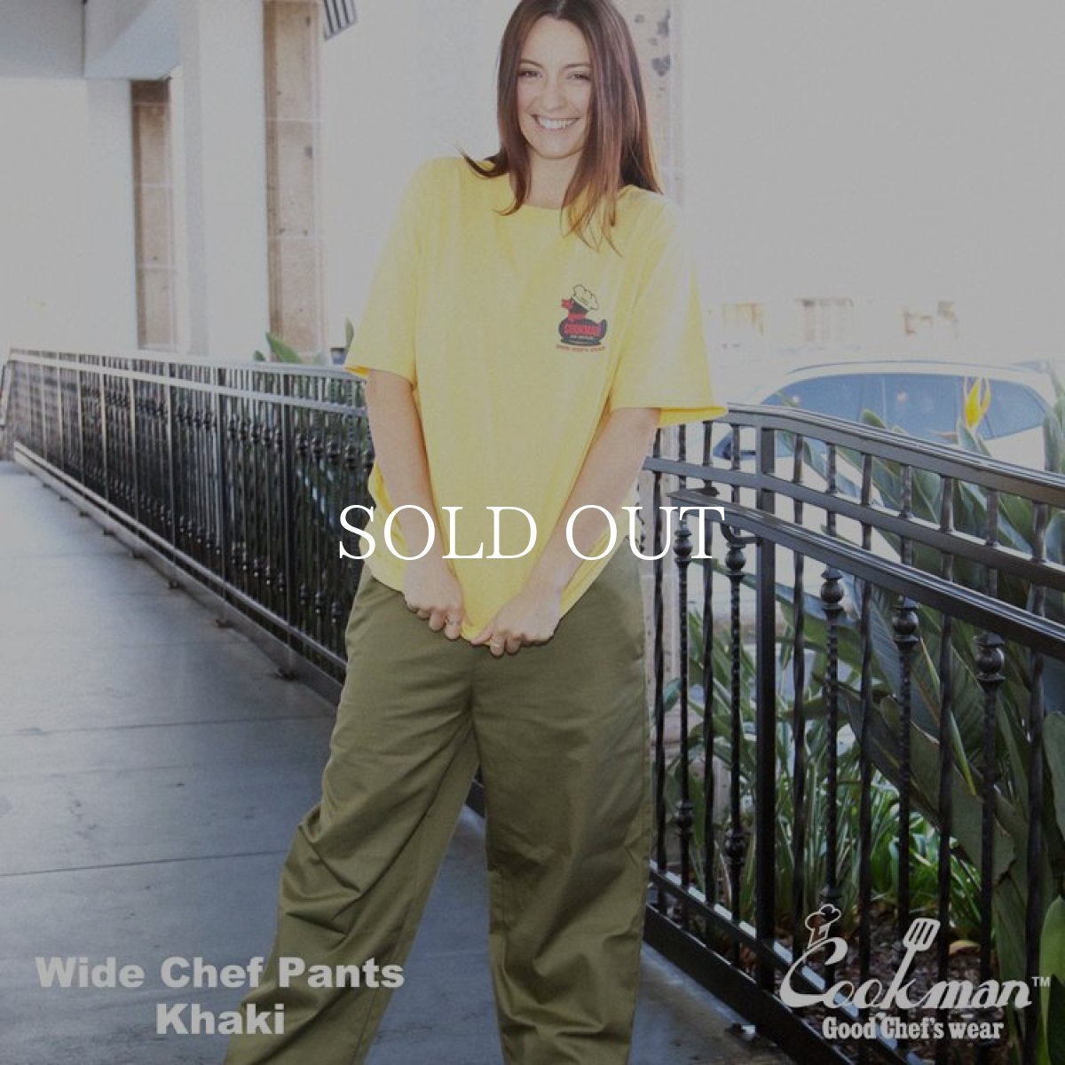 画像12: COOKMAN  Wide Chef Pants (Khaki) (12)