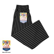 画像2: COOKMAN  Wide Chef Pants Stripe (Black) (2)