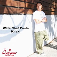 画像11: COOKMAN  Wide Chef Pants (Khaki) (11)