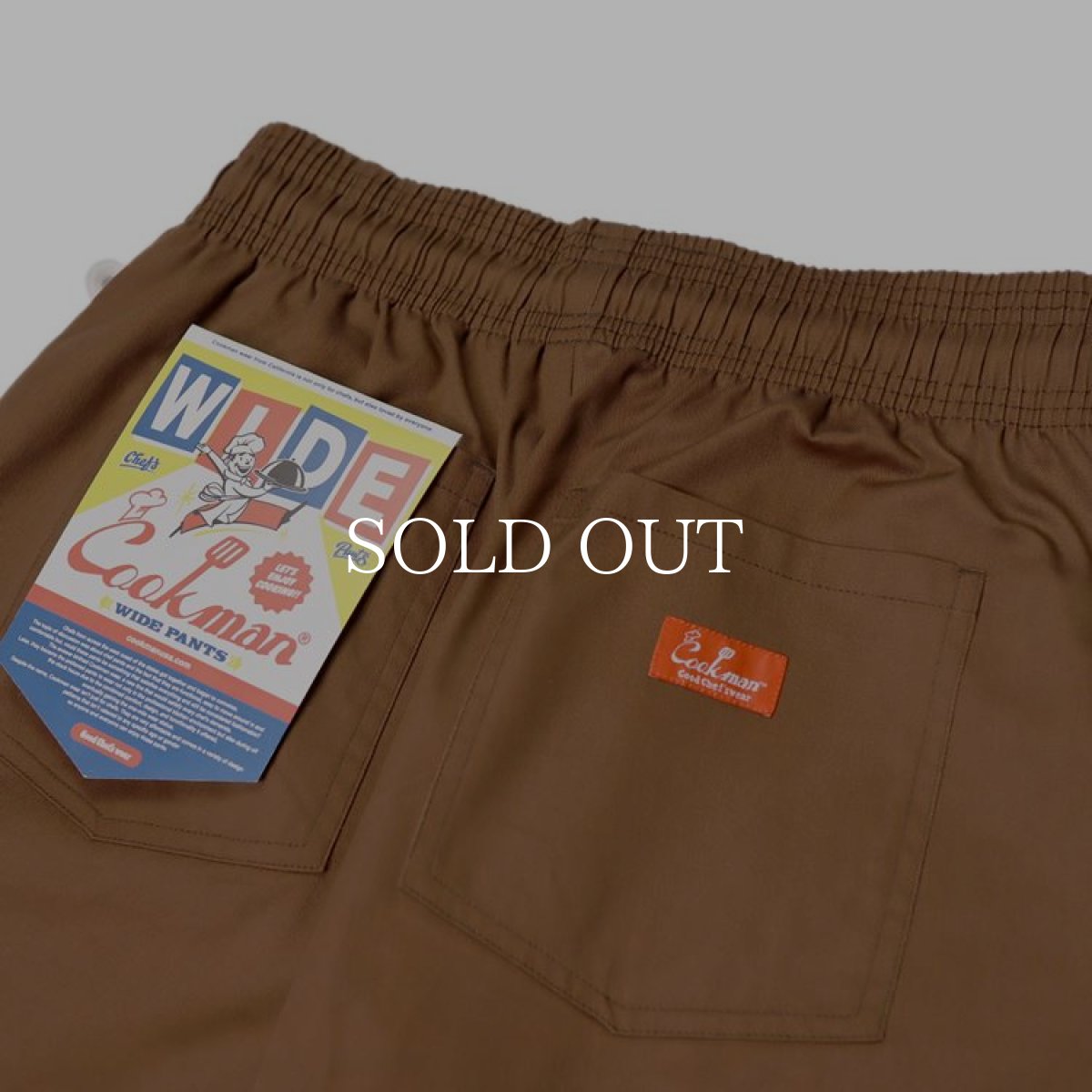 画像7: COOKMAN  Wide Chef Pants (Chocolate) (7)