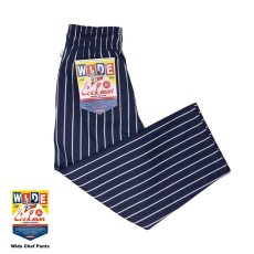 画像2: COOKMAN  Wide Chef Pants Stripe (Navy) (2)