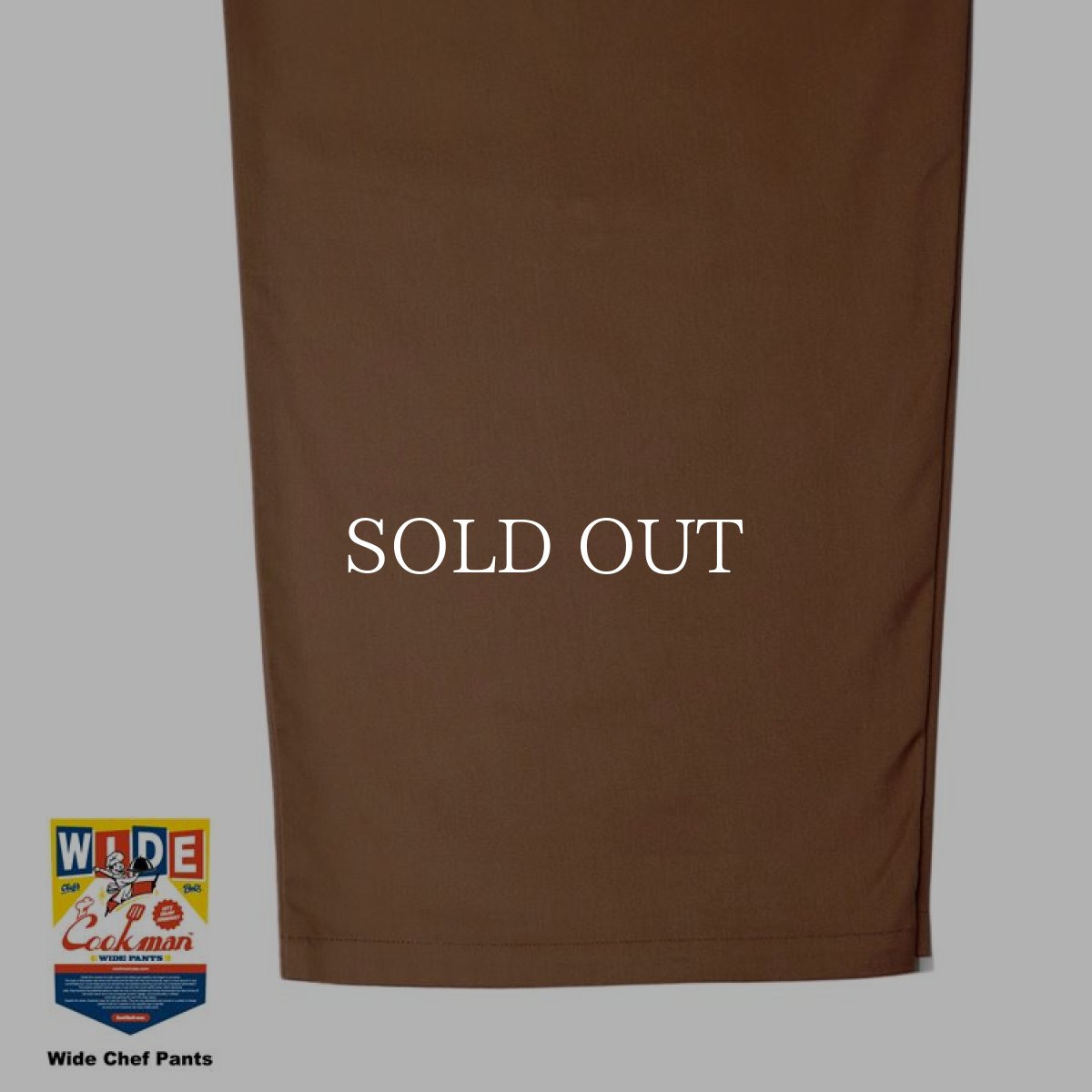 画像6: COOKMAN  Wide Chef Pants (Chocolate) (6)