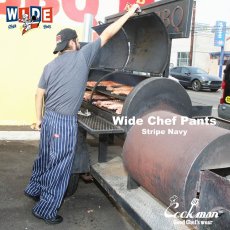 画像14: COOKMAN  Wide Chef Pants Stripe (Navy) (14)