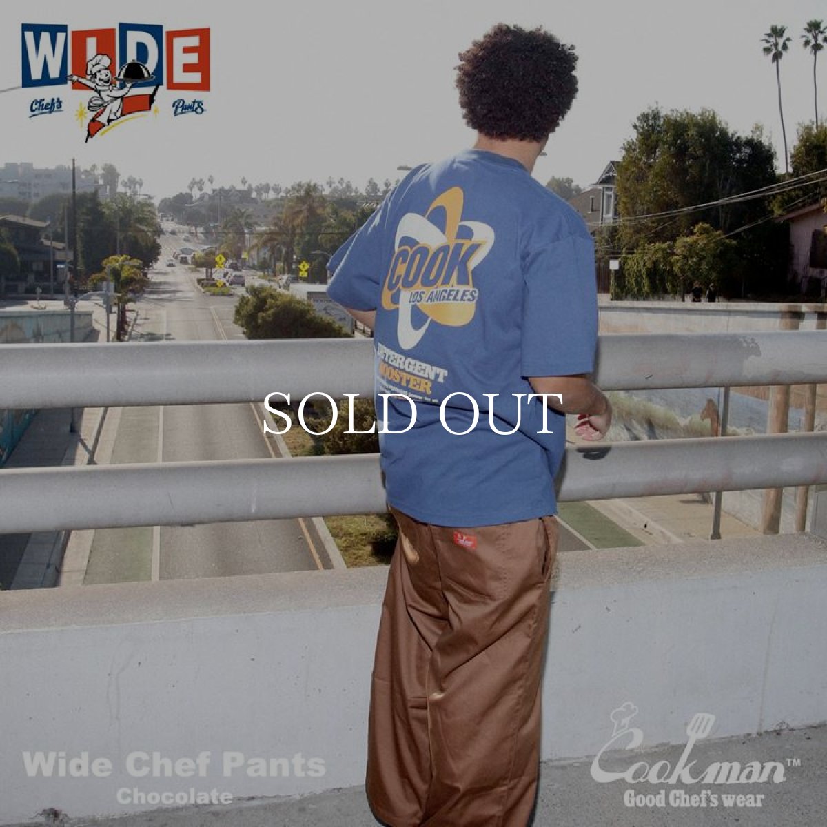 画像12: COOKMAN  Wide Chef Pants (Chocolate) (12)