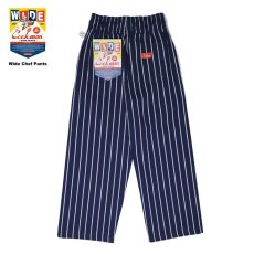 画像3: COOKMAN  Wide Chef Pants Stripe (Navy) (3)