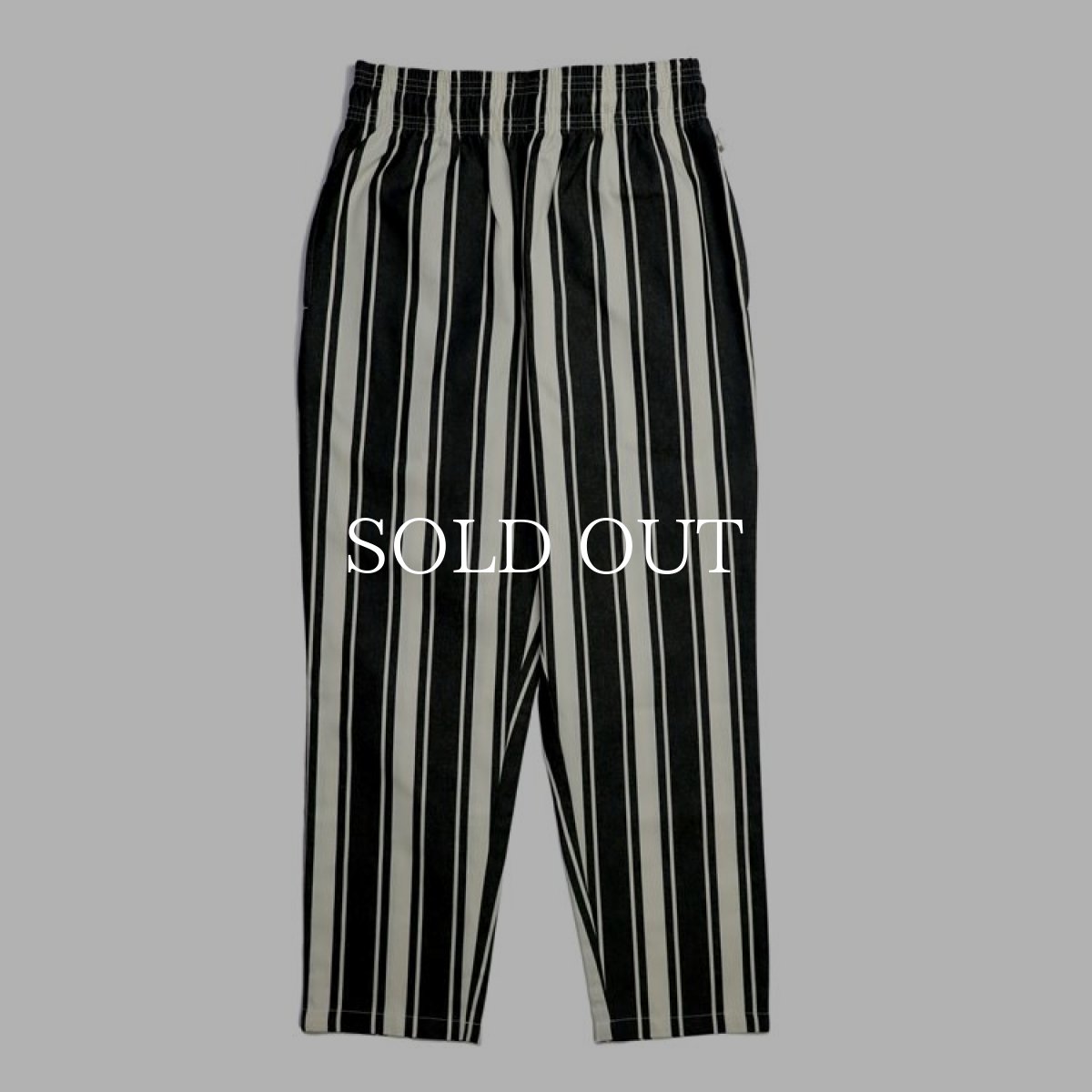 画像3: COOKMAN  Chef Pants Awning Stripe (Black) (3)