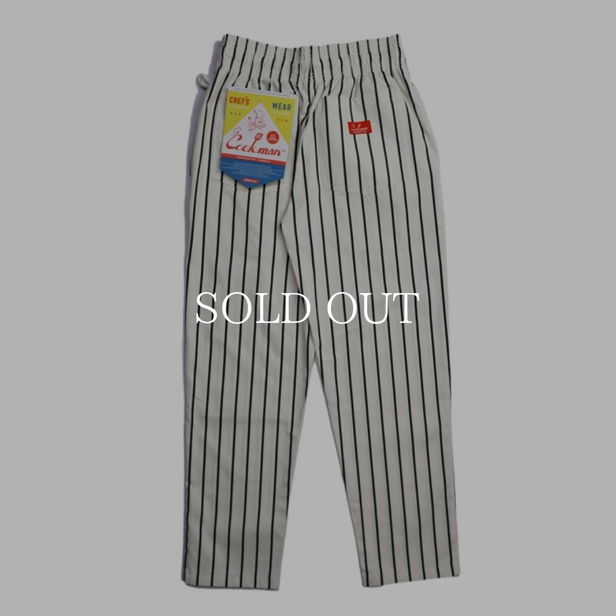 画像4: COOKMAN  Chef Pants Stripe White×Black (White) (4)