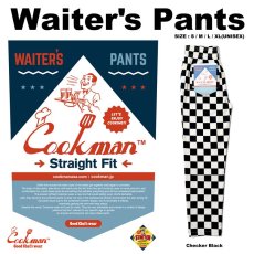 画像1: COOKMAN  Waiter's Pants Checker (Black) (1)