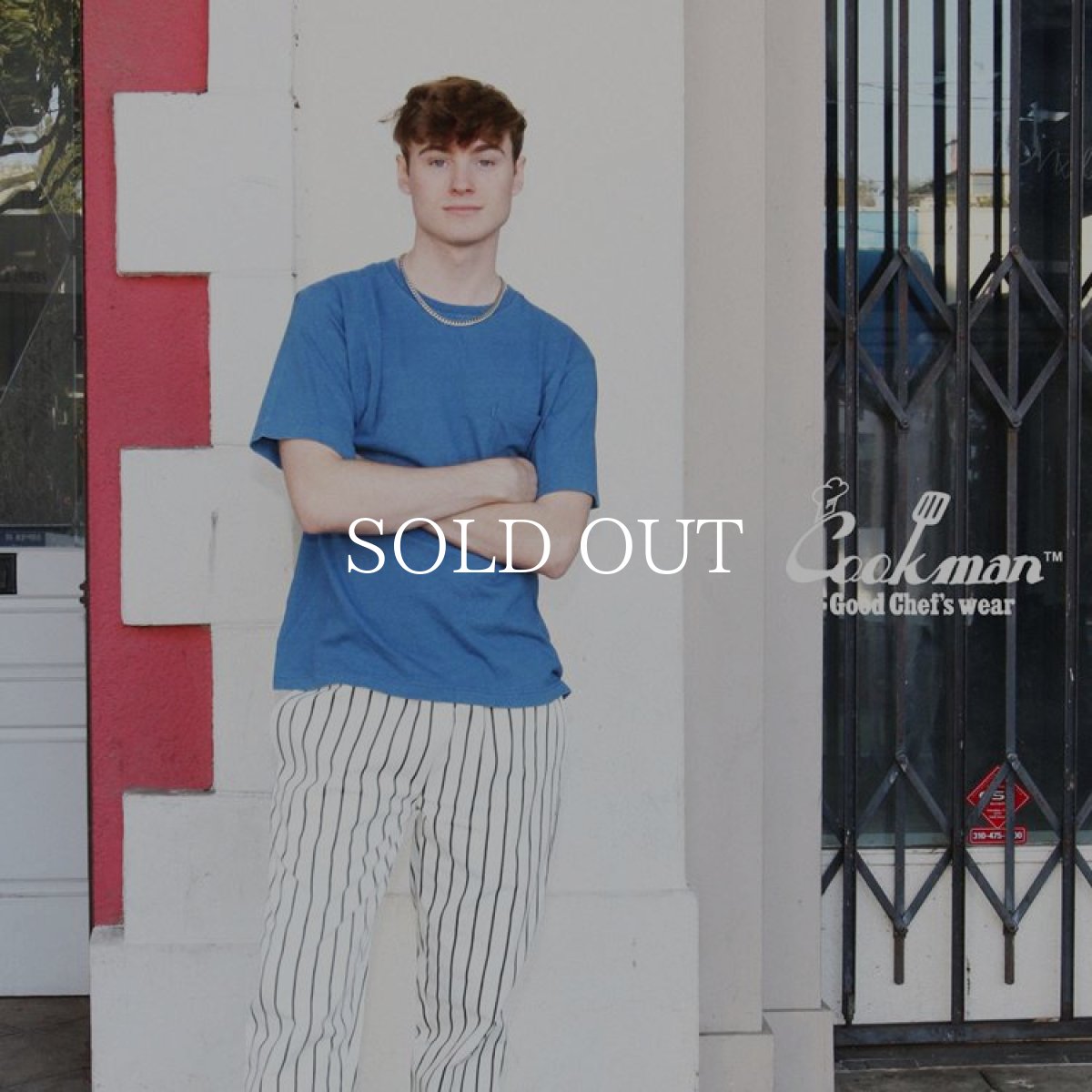 画像12: COOKMAN  Chef Pants Stripe White×Black (White) (12)