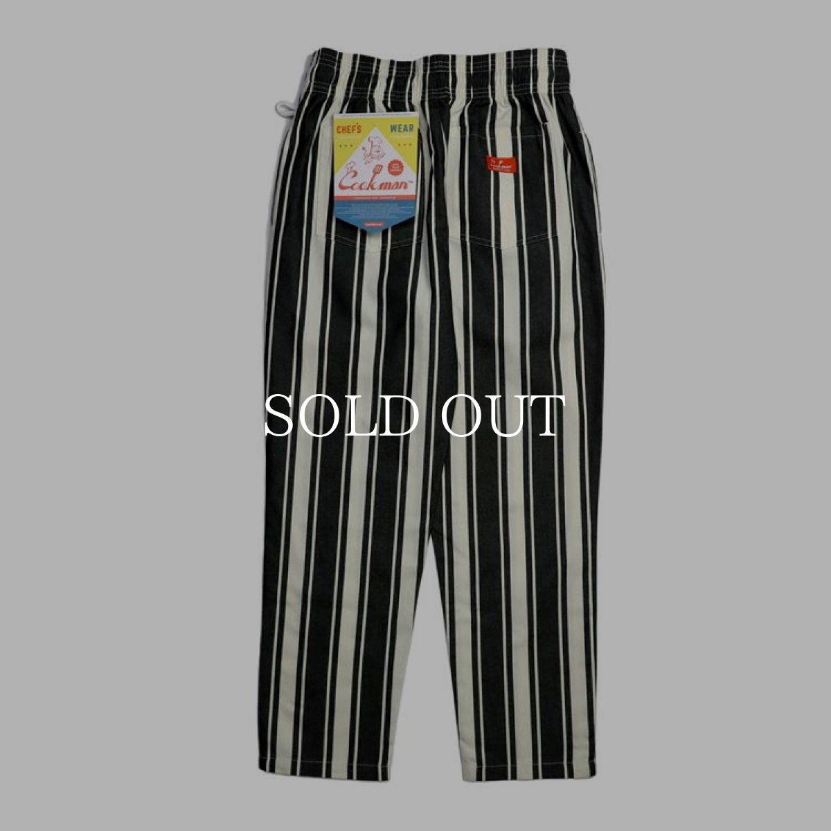画像4: COOKMAN  Chef Pants Awning Stripe (Black) (4)