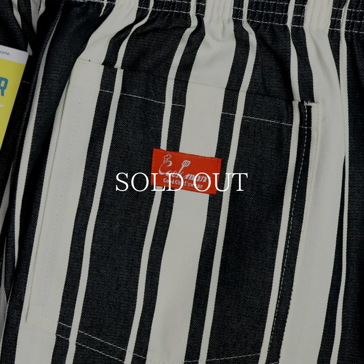 画像6: COOKMAN  Chef Pants Awning Stripe (Black) (6)