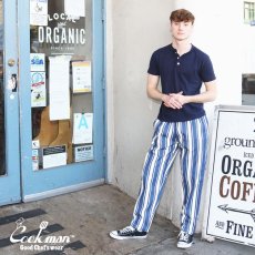 画像10: COOKMAN  Chef Pants Awning Stripe (Navy) (10)