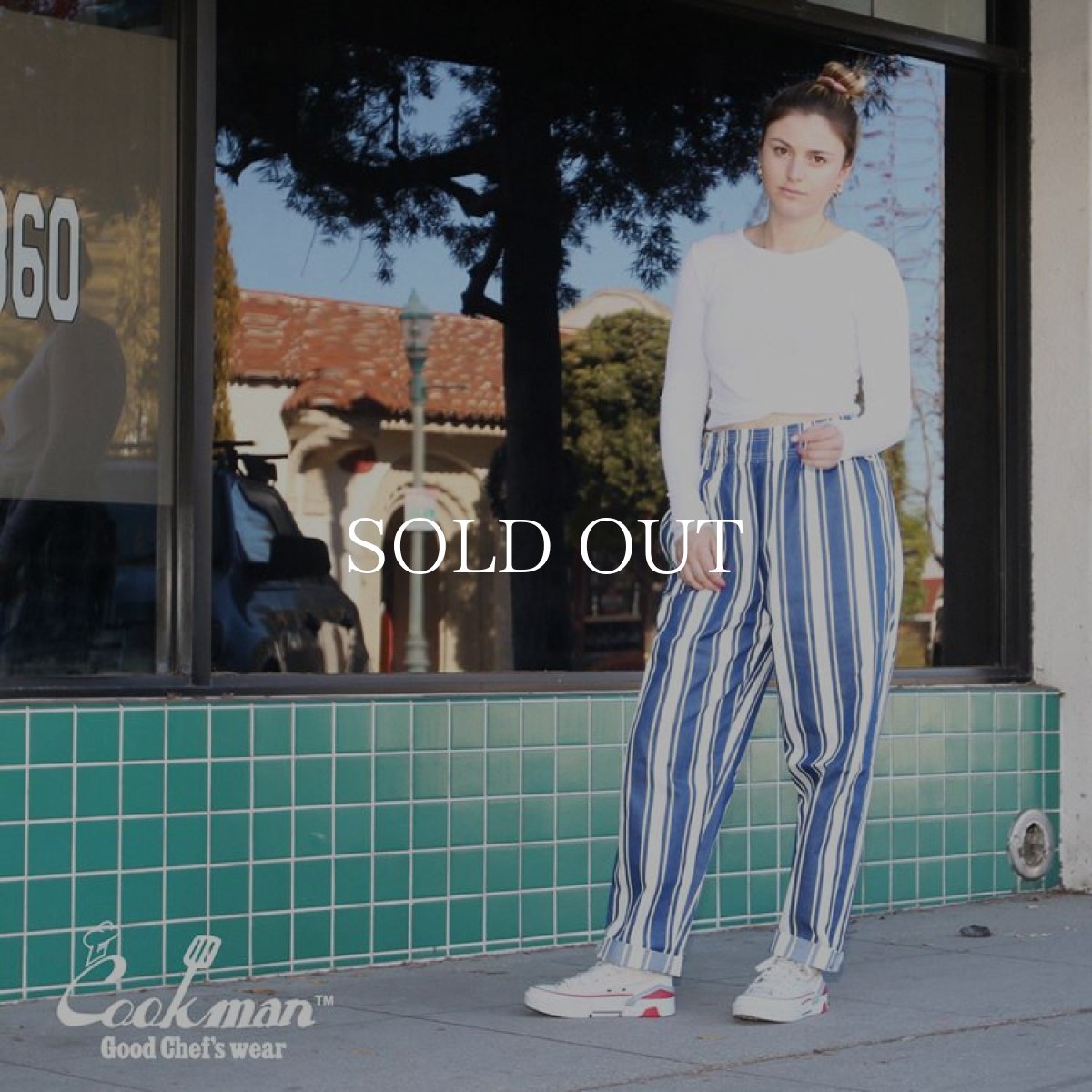 画像12: COOKMAN  Chef Pants Awning Stripe (Navy) (12)