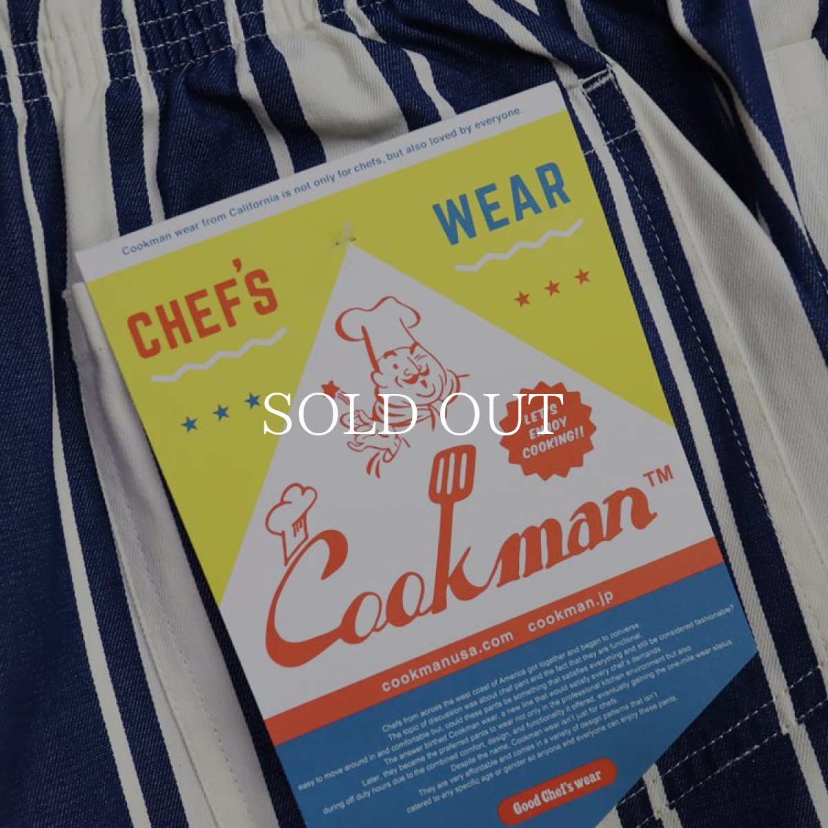 画像5: COOKMAN  Chef Pants Awning Stripe (Navy) (5)