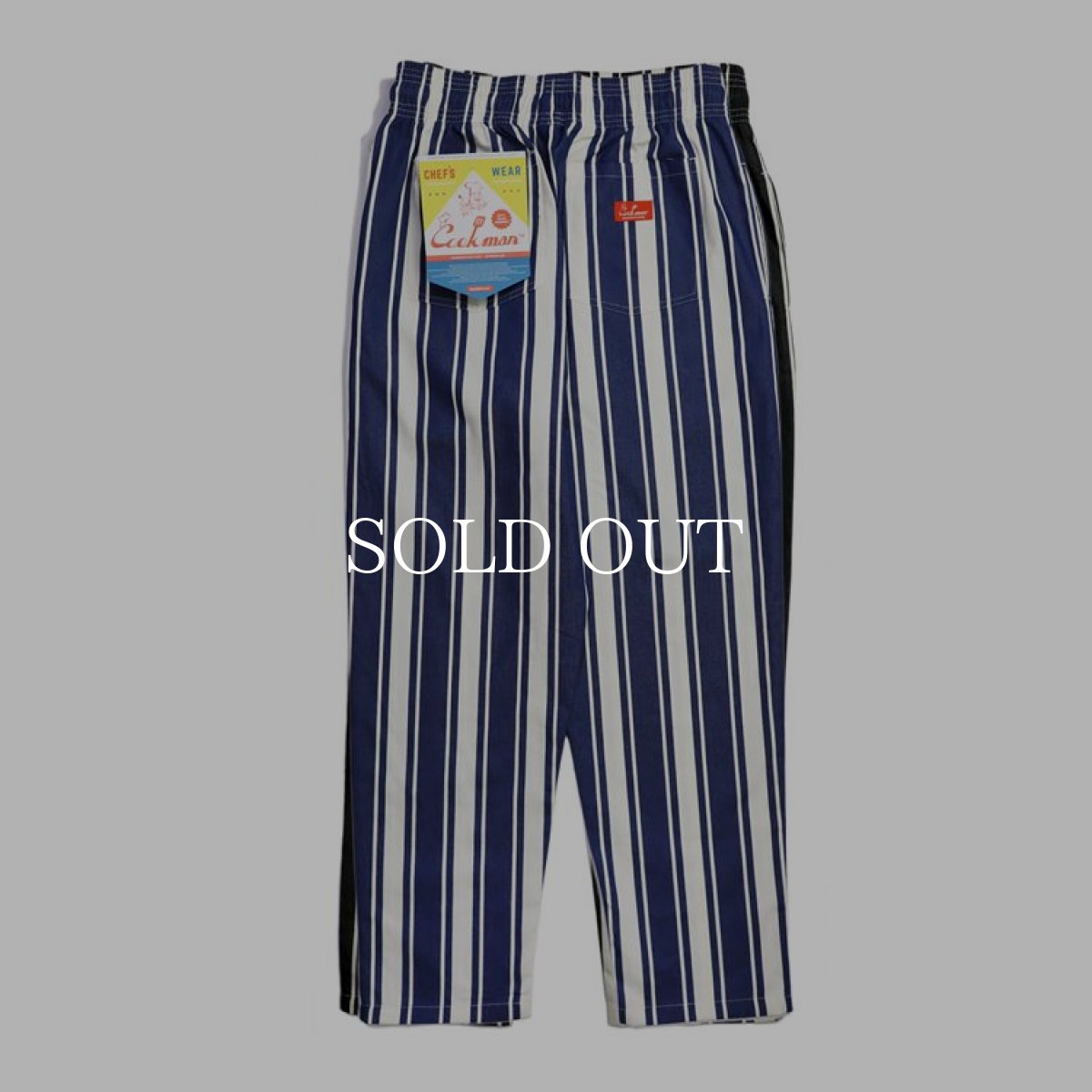 画像4: COOKMAN  Chef Pants Awning Stripe (Navy) (4)