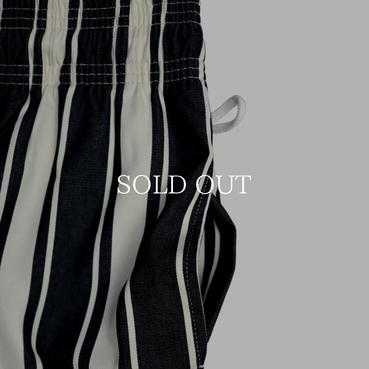 画像9: COOKMAN  Chef Pants Awning Stripe (Black) (9)