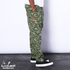画像3: COOKMAN  Chef Pants Cargo Ripstop Camo Green (Tiger) (3)