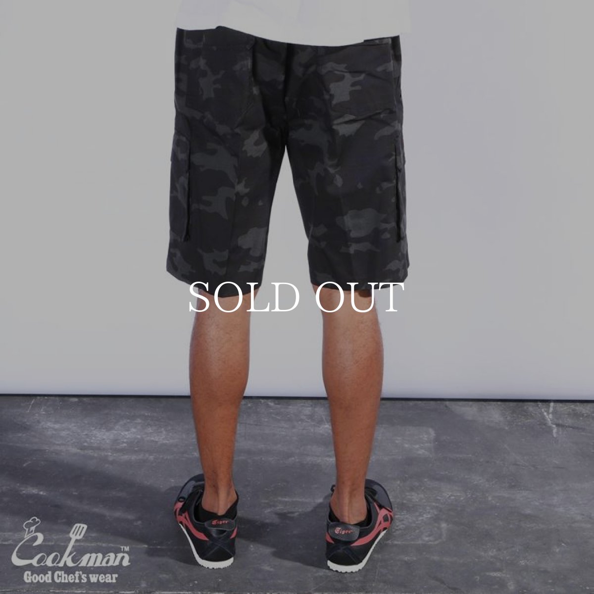 画像9: COOKMAN  Chef Pants Short Cargo Ripstop Camo Black (Woodland) (Black) (9)