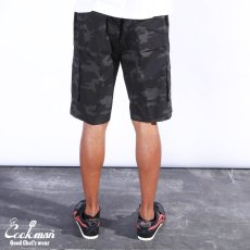 画像9: COOKMAN  Chef Pants Short Cargo Ripstop Camo Black (Woodland) (Black) (9)