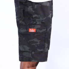 画像10: COOKMAN  Chef Pants Short Cargo Ripstop Camo Black (Woodland) (Black) (10)