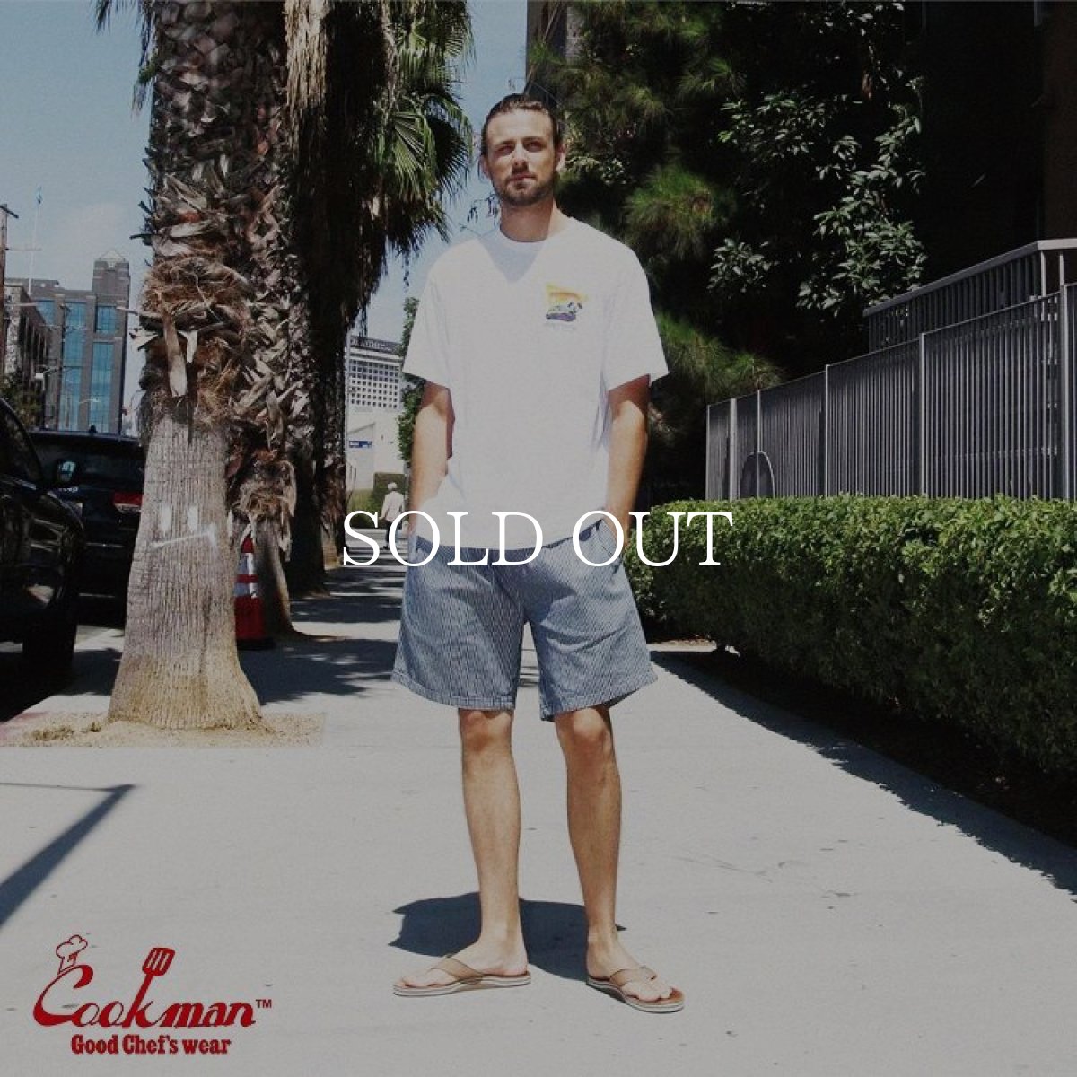 画像9: COOKMAN  Chef Pants Short Hickory (Navy) (9)