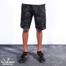 画像7: COOKMAN  Chef Pants Short Cargo Ripstop Camo Black (Woodland) (Black) (7)