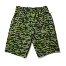 画像1: COOKMAN  Chef Pants Short Cargo Ripstop Camo Green (Tiger) (Green) (1)