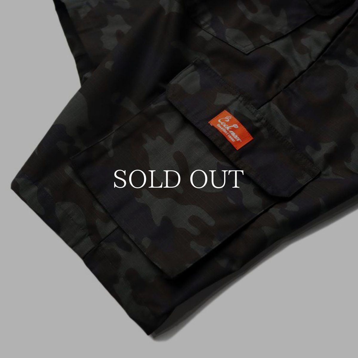 画像5: COOKMAN  Chef Pants Short Cargo Ripstop Camo Black (Woodland) (Black) (5)