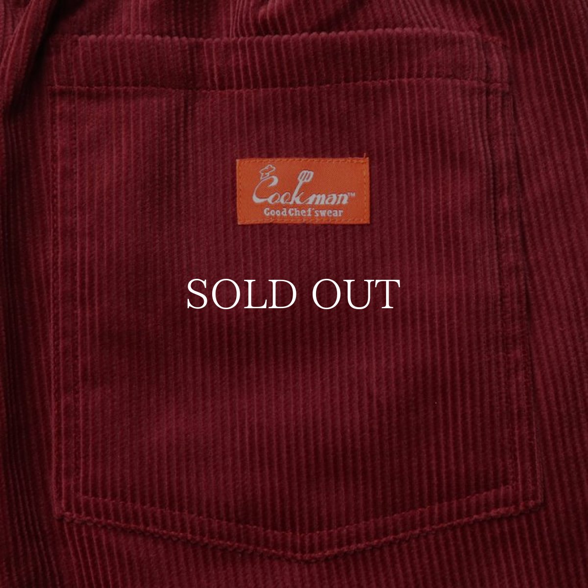 画像6: COOKMAN  Chef Short Pants Corduroy Wine Red (Wine Red) (6)