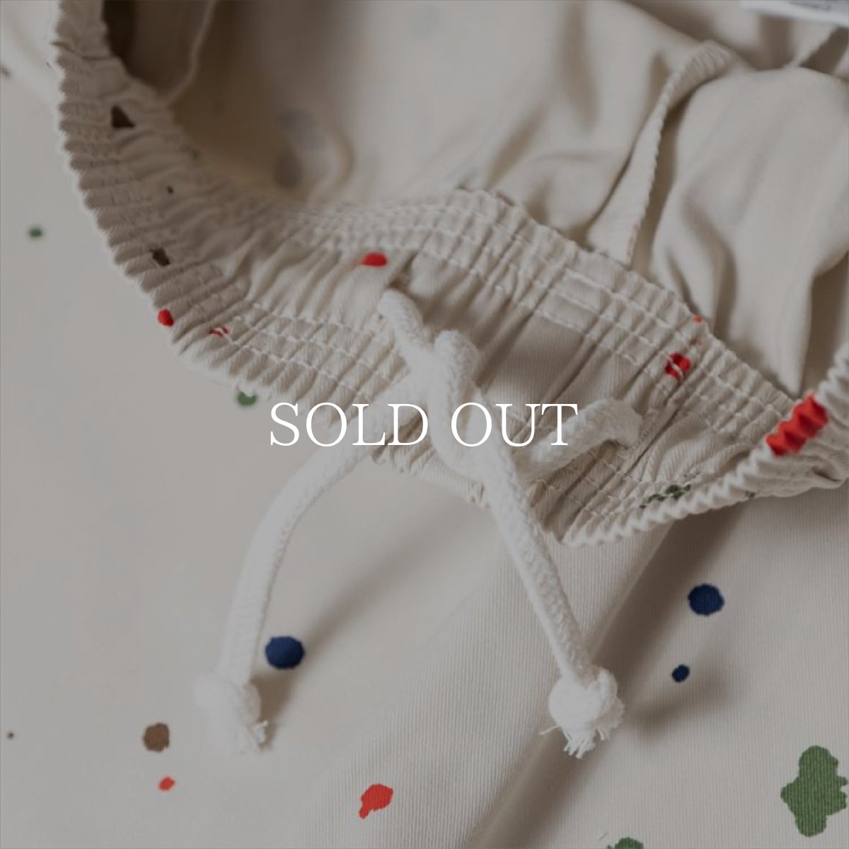 画像5: COOKMAN  Chef Pants Short Sauce Splash (Beige) (5)