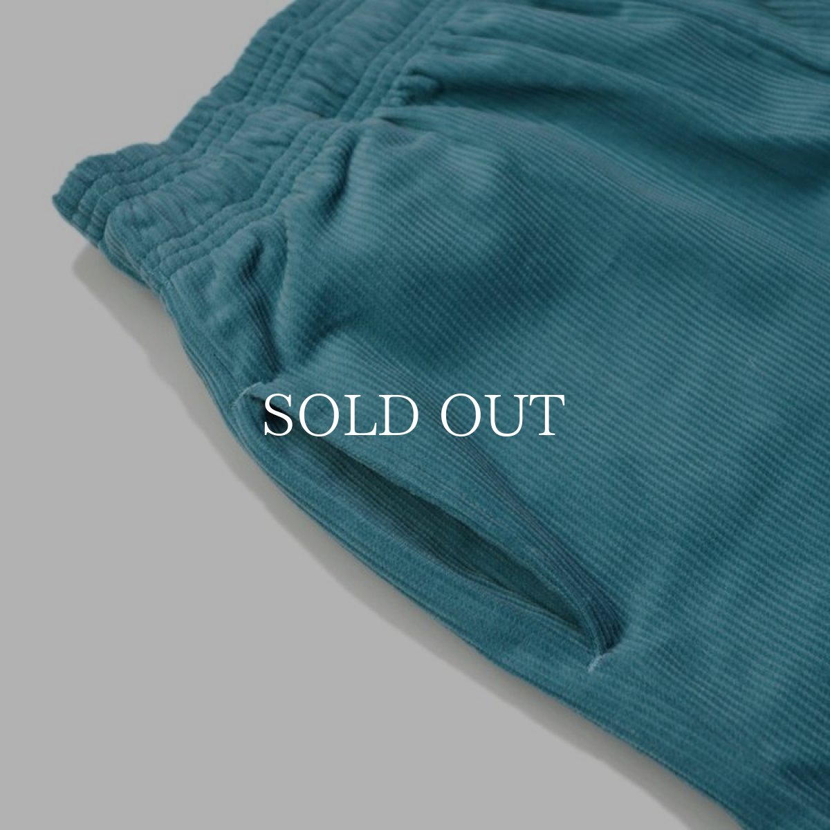 画像7: COOKMAN  Chef Short Pants Corduroy Turquoise Blue (Light Blue) (7)