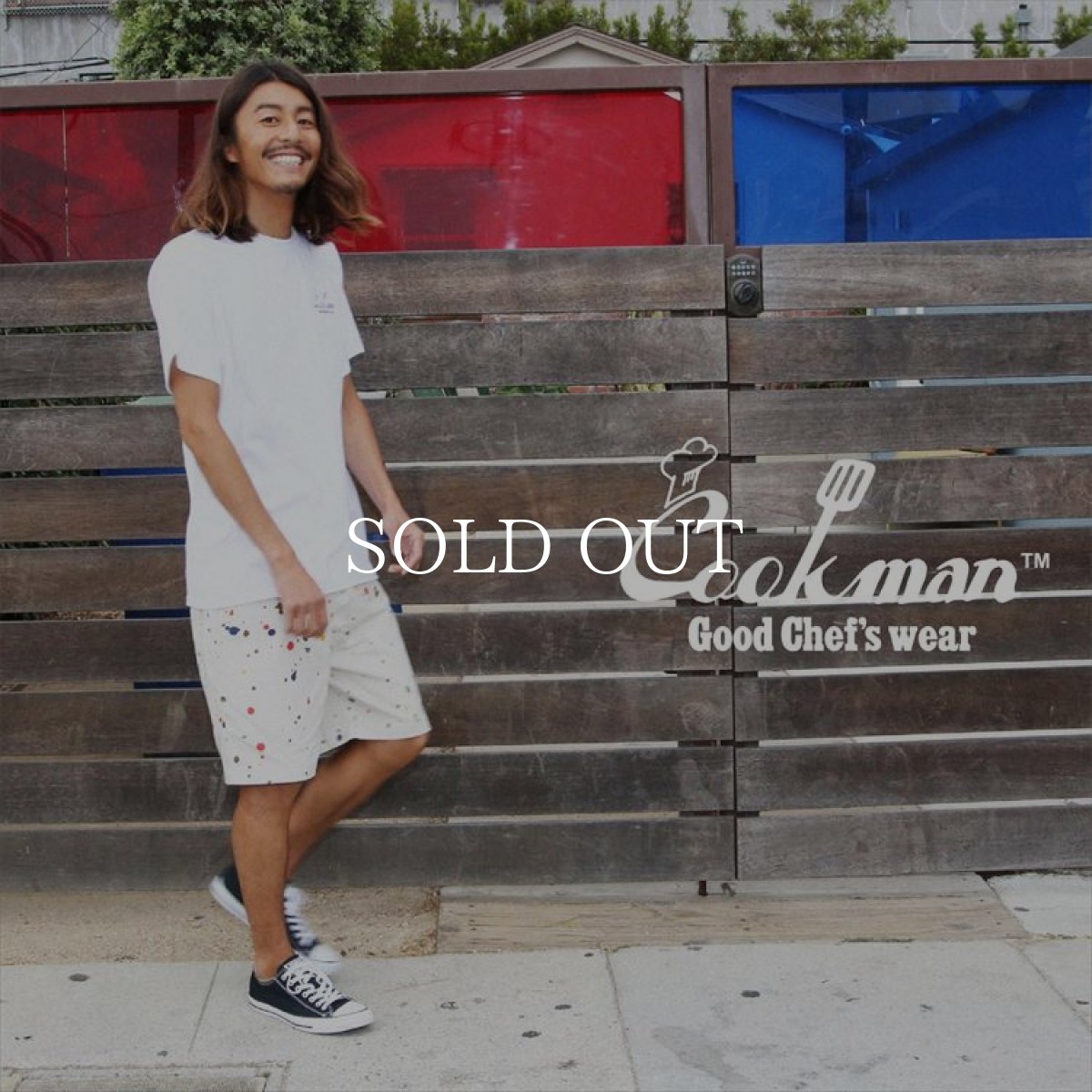 画像10: COOKMAN  Chef Pants Short Sauce Splash (Beige) (10)