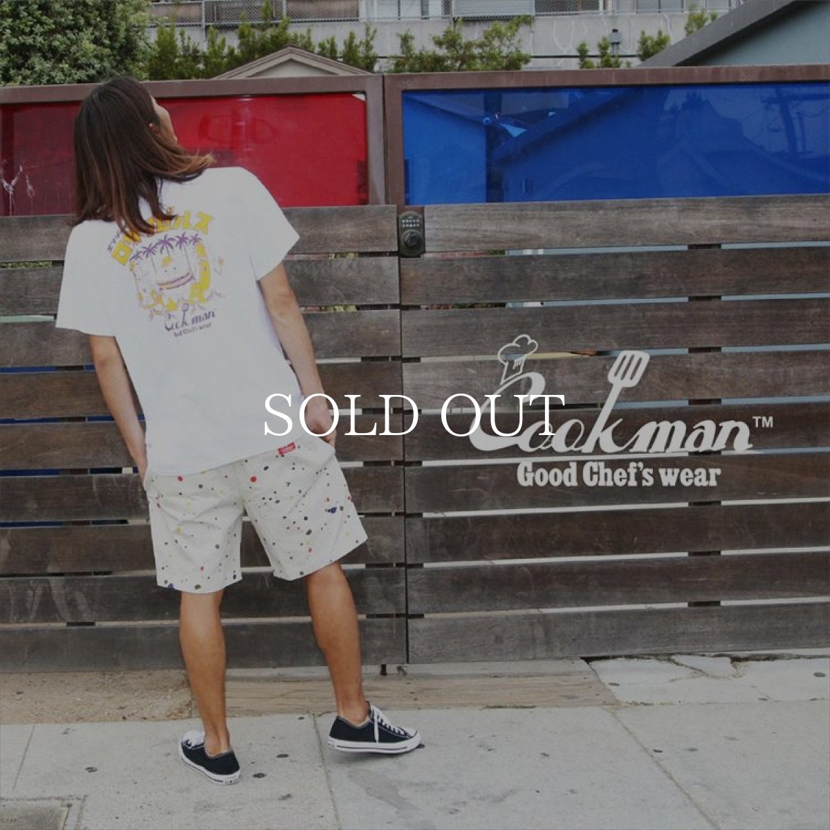 画像11: COOKMAN  Chef Pants Short Sauce Splash (Beige) (11)