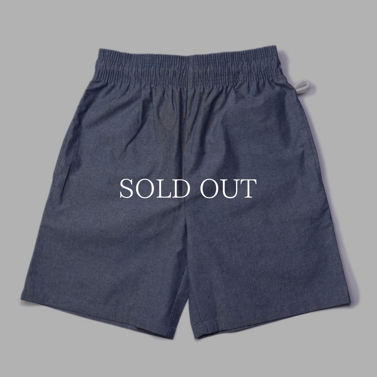 画像2: COOKMAN  Chef Pants Short Chambray Light Blue (Light Blue) (2)